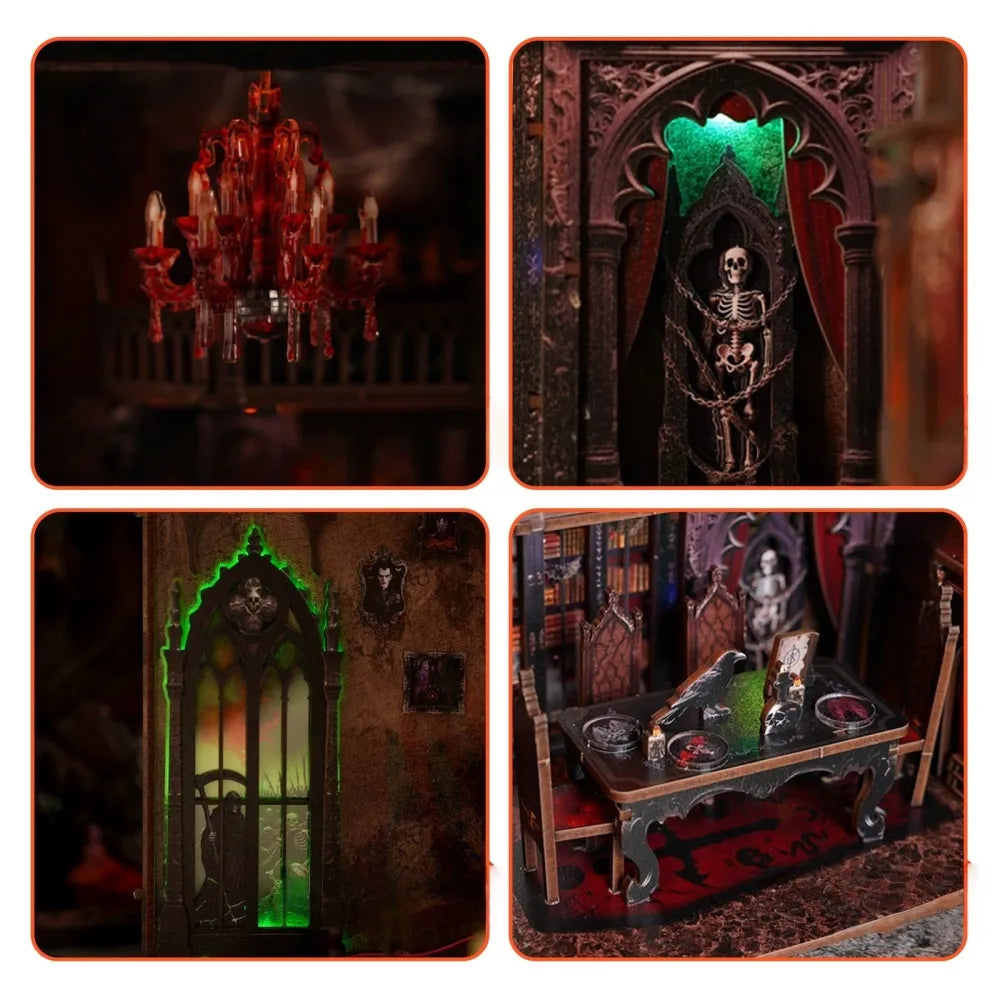 Detailansicht eines dekorativen Elements im Booknook - Dark Family mit feinen Details