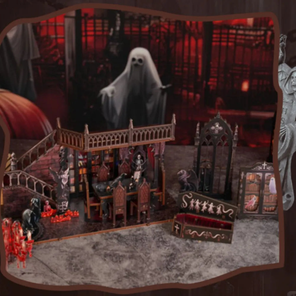 Nahaufnahme des Booknook - Dark Family mit reichhaltigen Details