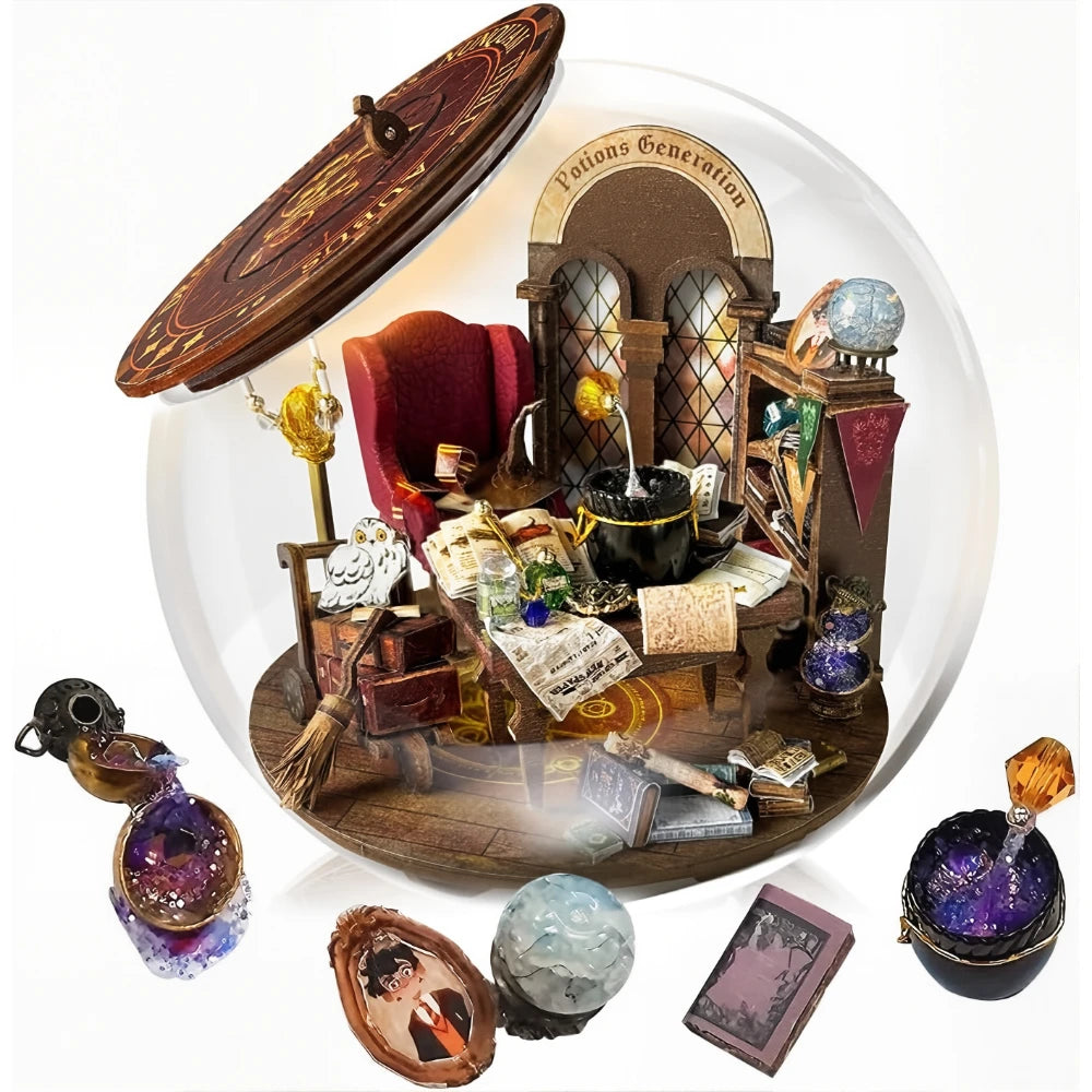 Diorama im Glas - Underground Potion Castle