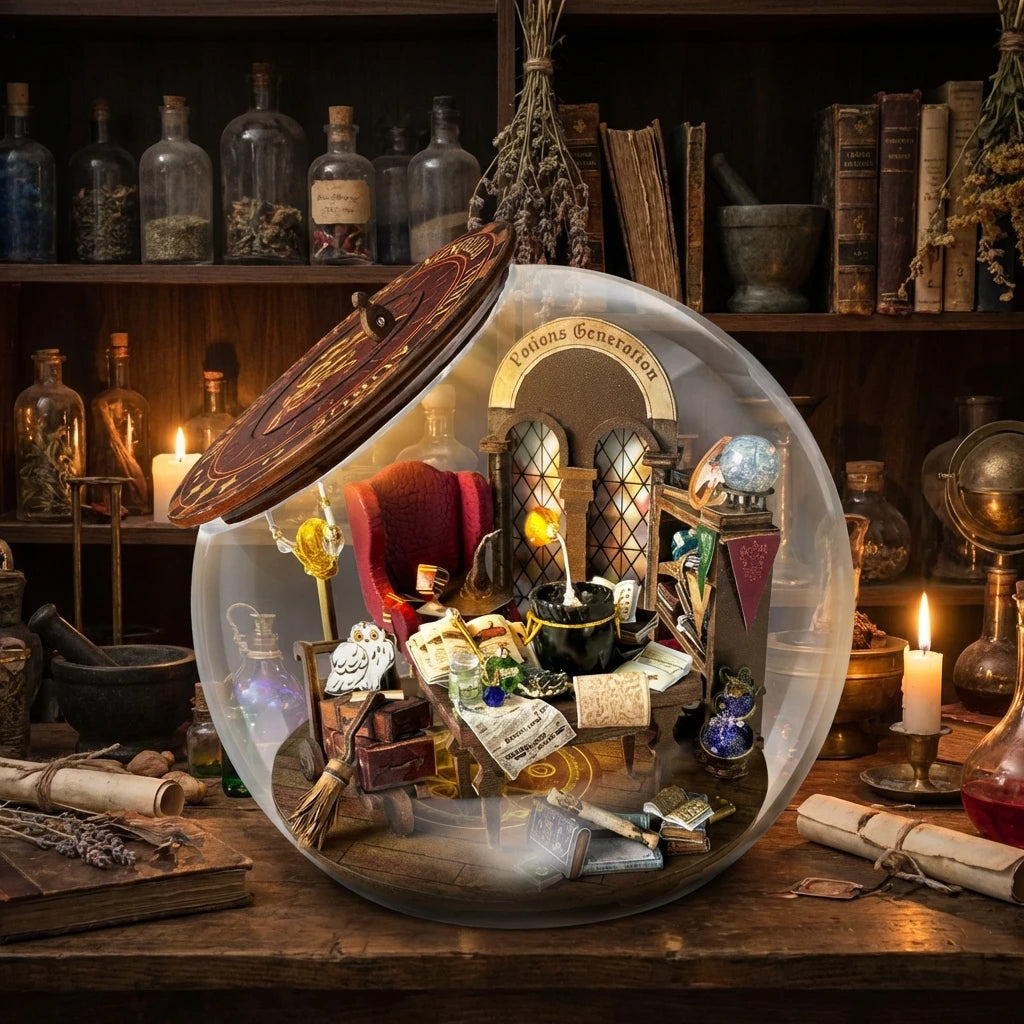 Diorama im Glas - Underground Potion Castle