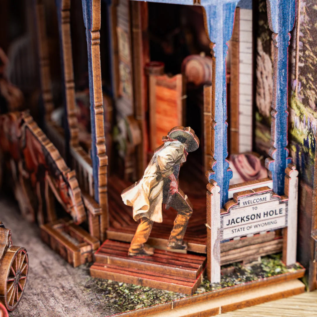 DIY Holz Book Nook - Western Town