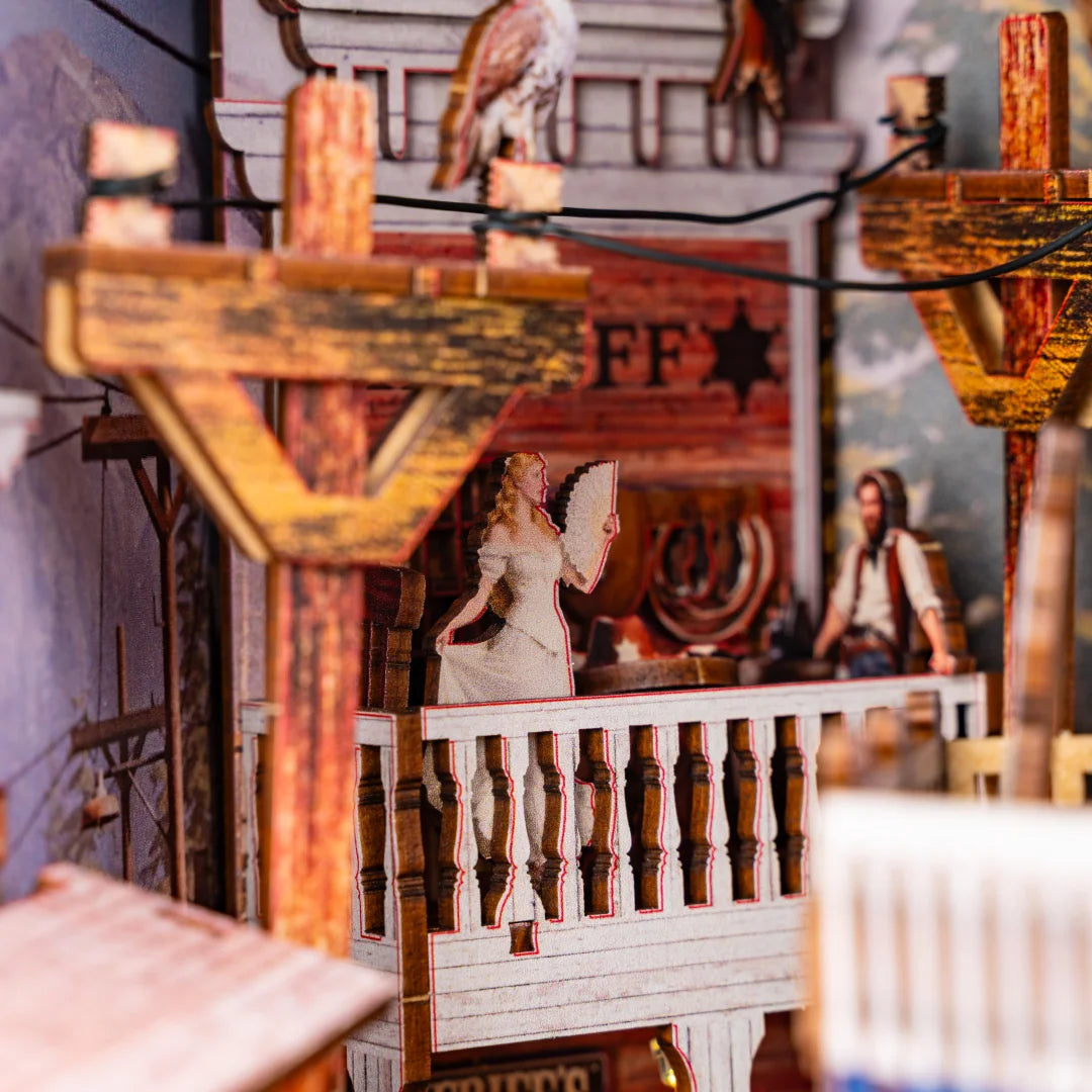 DIY Holz Book Nook - Western Town