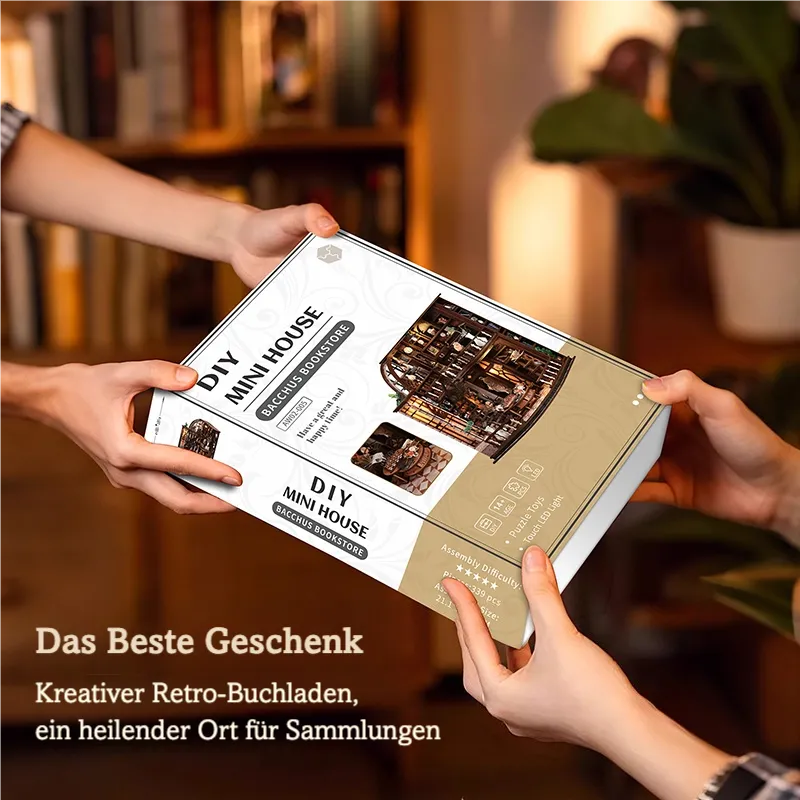 Miniatur Haus Bausatz - Bacchus Bookstore