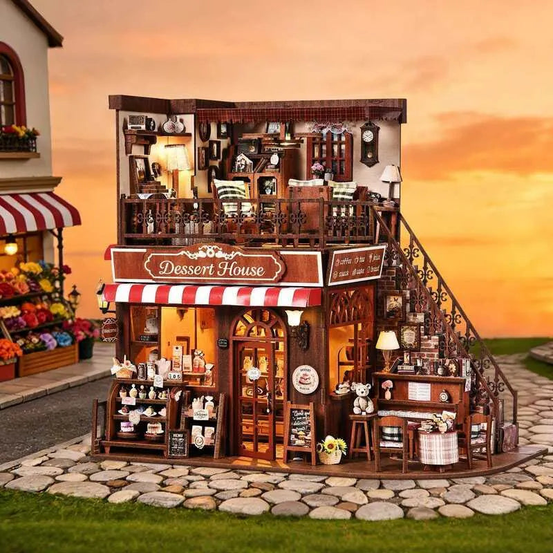 Miniatur Haus Bausatz - Corner Dessert House