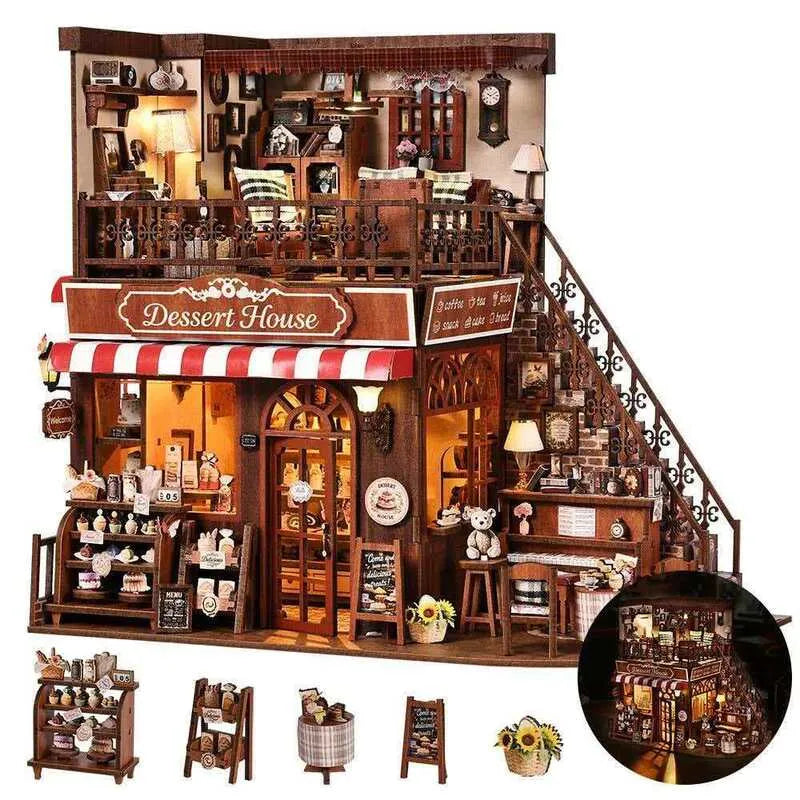 Miniatur Haus Bausatz - Corner Dessert House