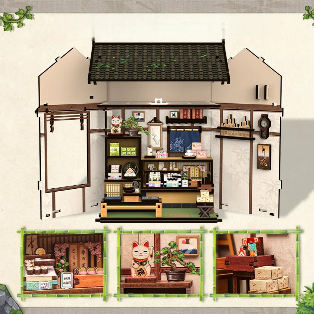 Komponenten des Book Nook - Kanmi-dokoro Kurihara