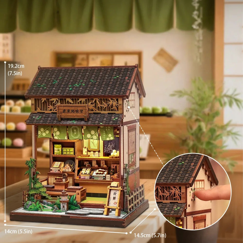 Book Nook - Kanmi-dokoro Kurihara mit detaillierten Abmessungen