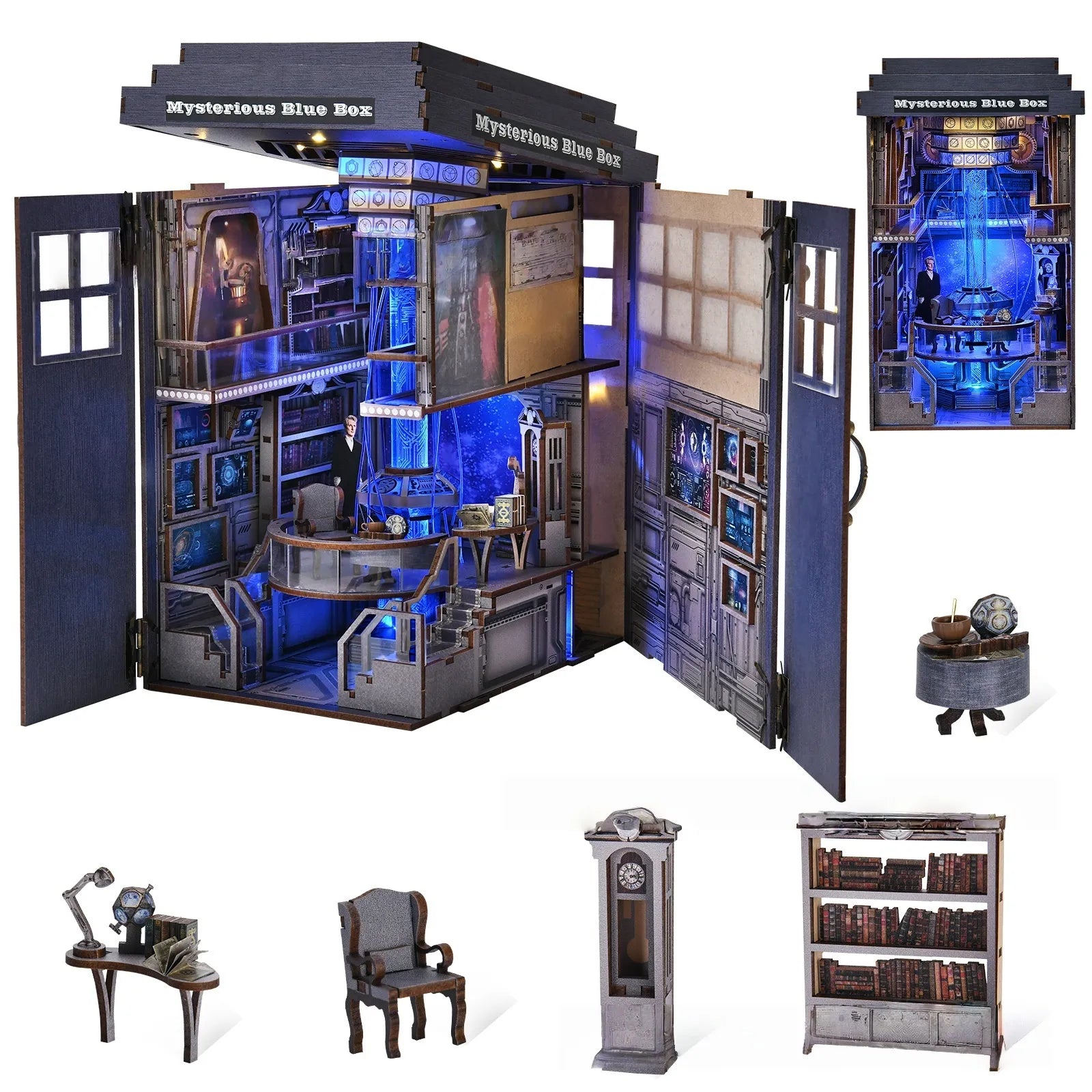 Komponenten des Book Nook - Mysterious Phone Booth