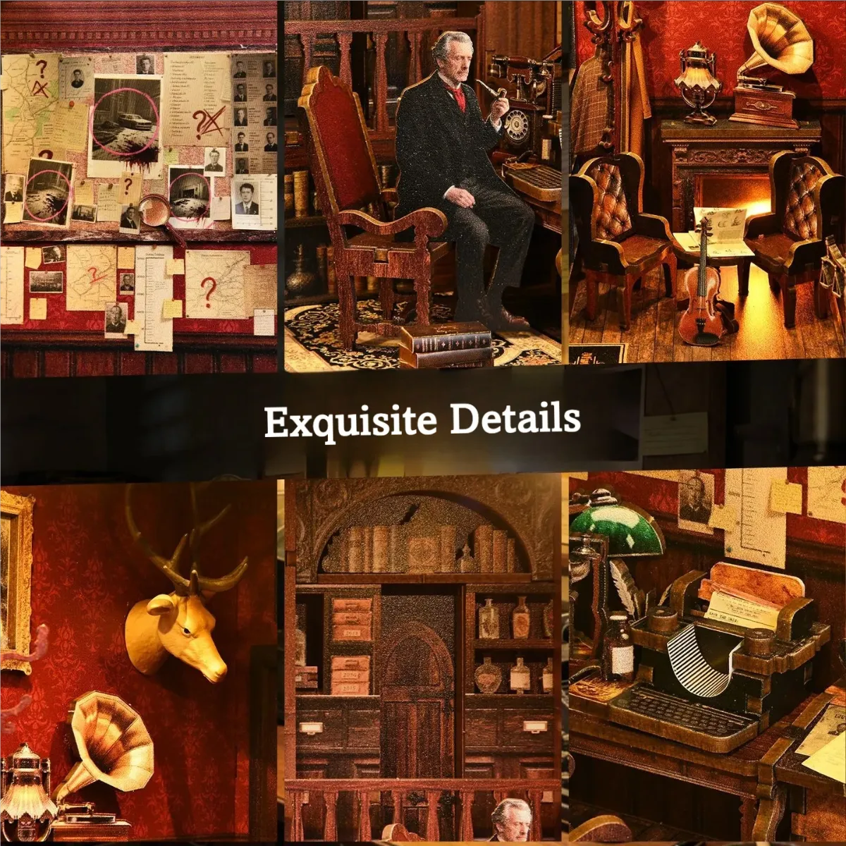 Miniatur Haus Bausatz - Mystery detective agency