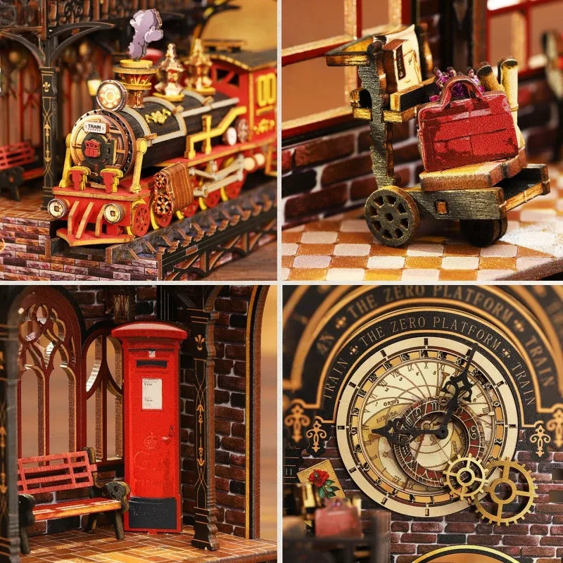 Detailansicht eines dekorativen Elements im DMiniatur Haus Bausatz - Zero Platform mit feinen Details