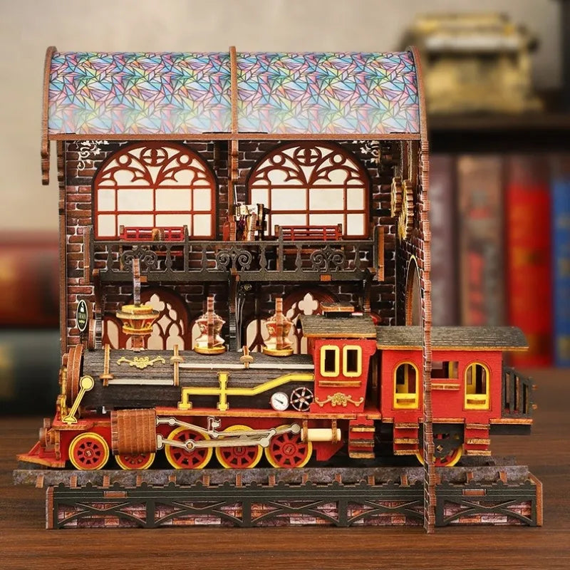 Seitliche Ansicht des DMiniatur Haus Bausatz - Zero Platform mit gut sichtbaren Elementen