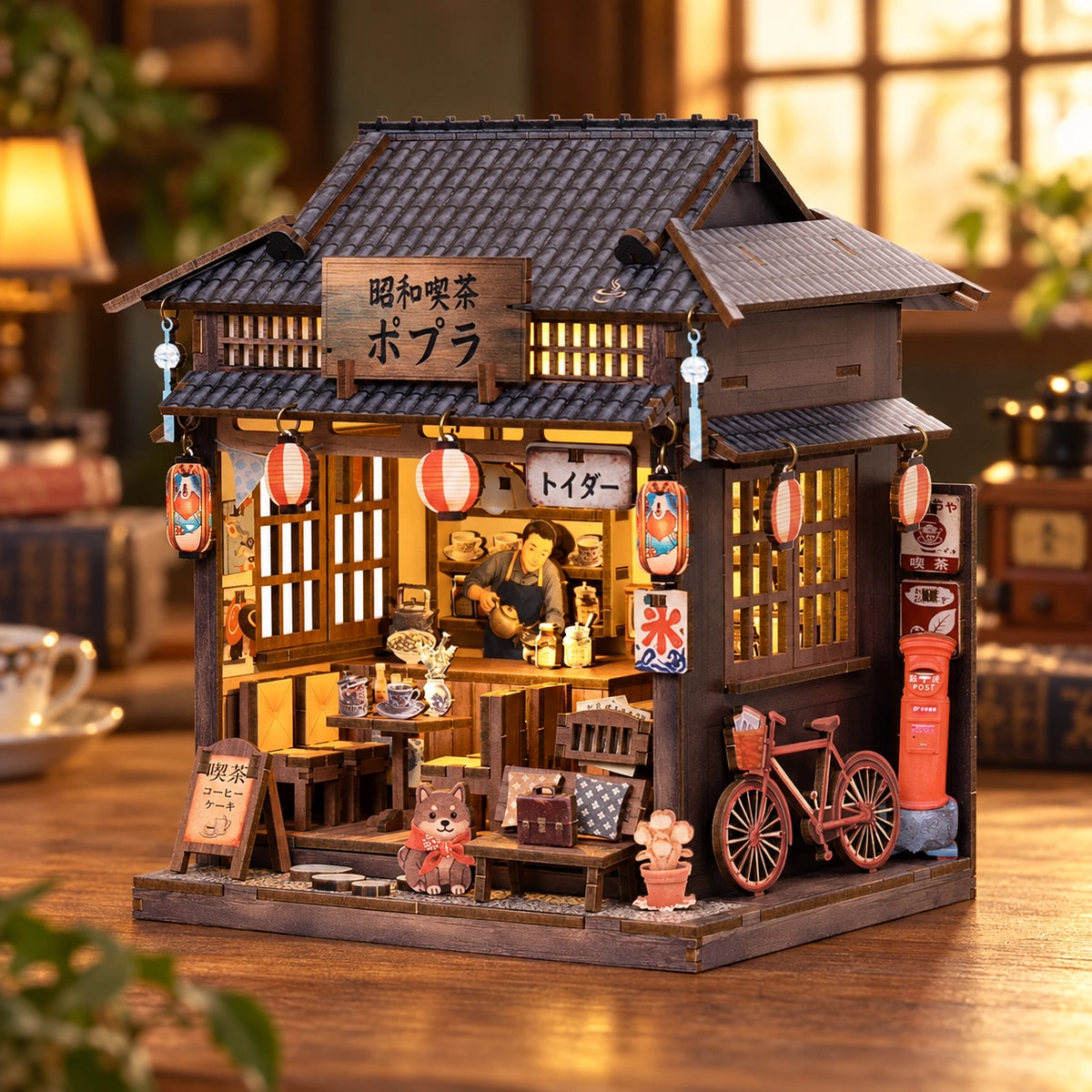 Showa Teahouse in warmer Abendstimmung
