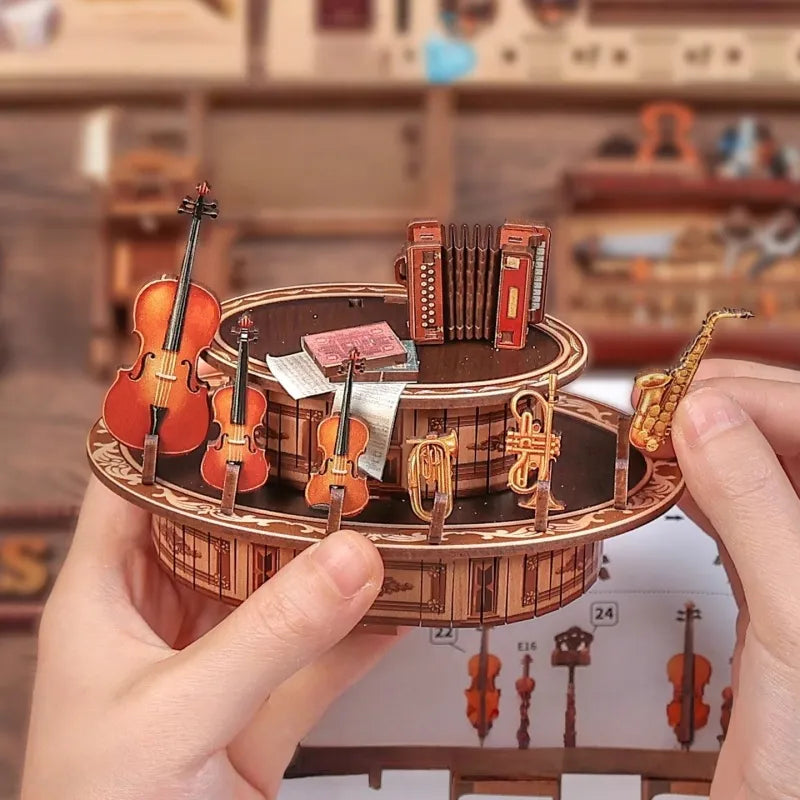 Nahaufnahme des Miniature Haus - Bach Strings mit reichhaltigen Details