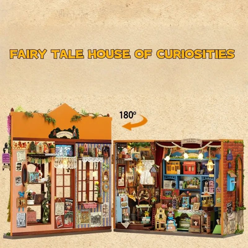 Eigenschaften des Miniature Haus - Dollhouse Shop wie hochwertige Materialien und LED-Lichter