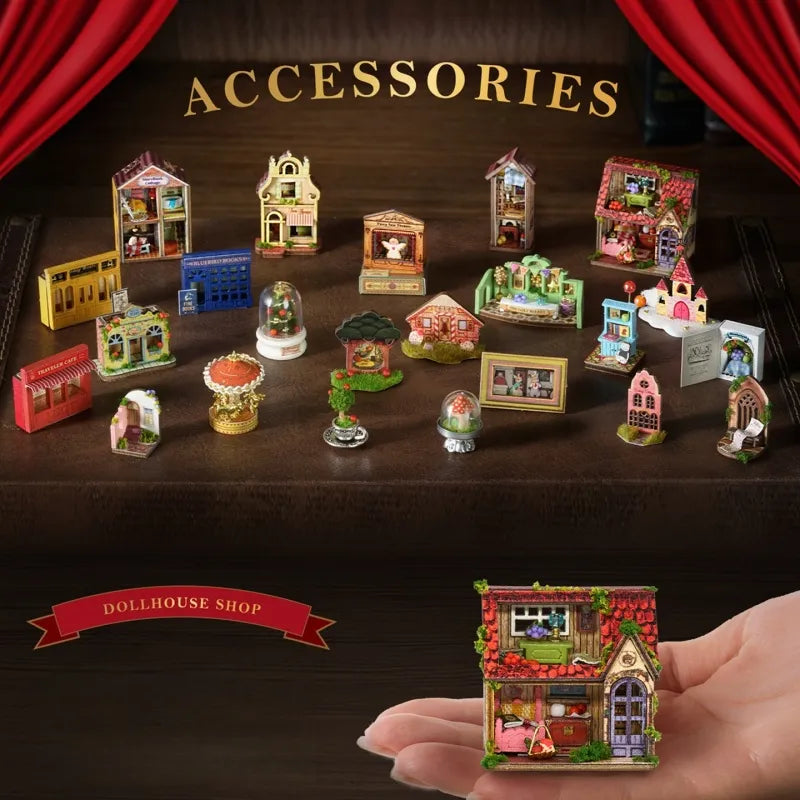 Komponenten des Miniature Haus - Dollhouse Shop