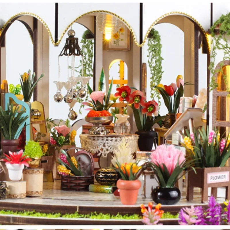 Detailansicht eines dekorativen Elements im Miniature House - Hanging Garden mit feinen Details