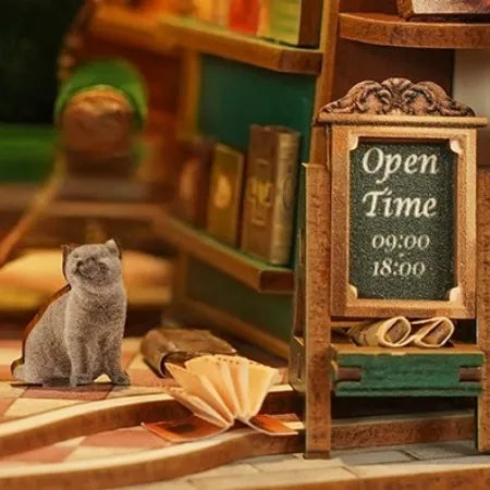 Book Nook - Left Bank Bookstore Gesamtansicht mit detaillierter Szenerie