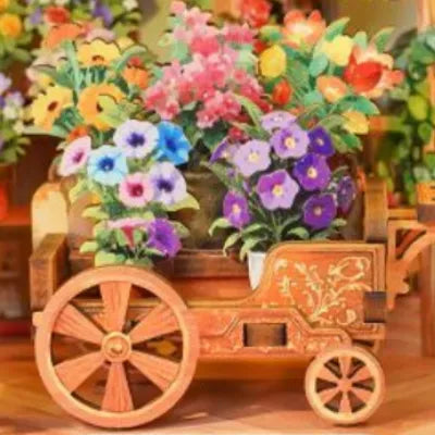 DIY Story Frame Kit - Blossom time Bookstore Gesamtansicht mit detaillierter Szenerie