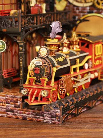 DMiniatur Haus Bausatz - Zero Platform Gesamtansicht mit detaillierter Szenerie