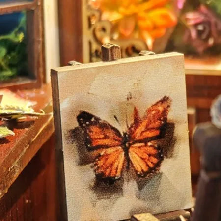 Miniatur Haus - Butterfly House Gesamtansicht mit detaillierter Szenerie
