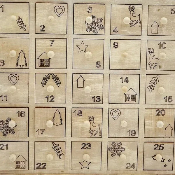 Detailansicht eines dekorativen Elements im Basel Adventskalender mit feinen Details