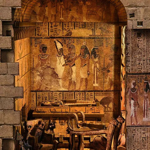 Detailansicht eines dekorativen Elements im Book Nook - Egyptian Pharaoh's Tomb mit feinen Details