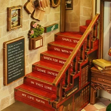 Detailansicht eines dekorativen Elements im Book Nook - Left Bank Bookstore mit feinen Details