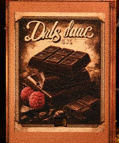 Seitliche Ansicht des Book Nook - Sweet Chapter mit gut sichtbaren Elementen