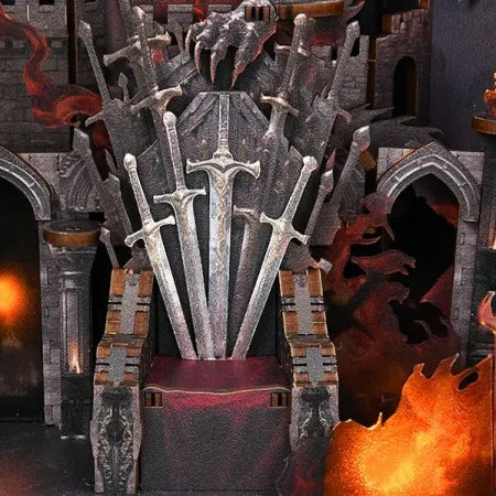 Detailansicht eines dekorativen Elements im Book Nook - Throne of Blade mit feinen Details