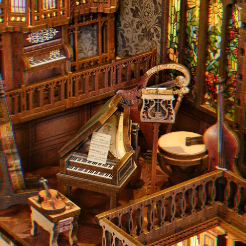 Detailansicht eines dekorativen Elements im Book Nook - Timeless Melody mit feinen Details
