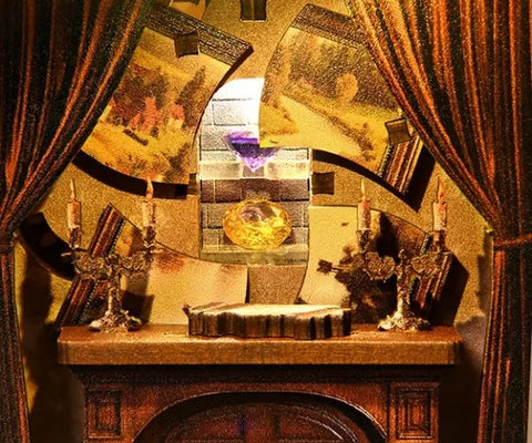 Book Nook - Ancient Rhyme Library Gesamtansicht mit detaillierter Szenerie