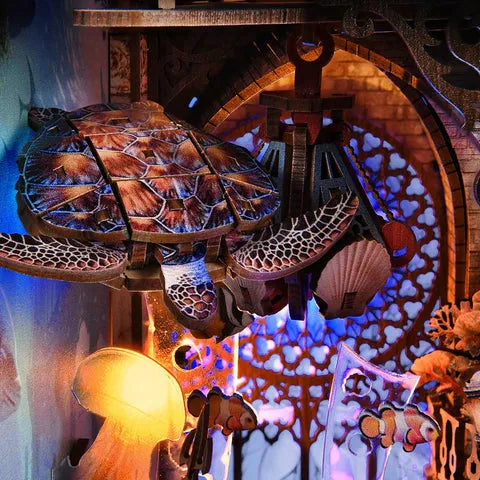 Nahaufnahme des Book Nook - Atlantis mit reichhaltigen Details