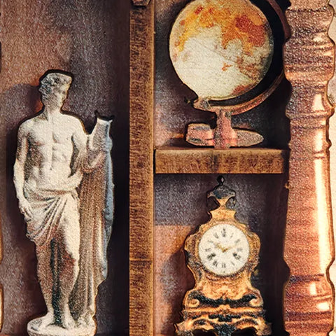 Nahaufnahme des Book Nook - Monet's Impression mit reichhaltigen Details