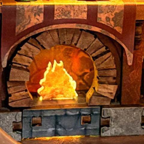 Miniatur Haus Bausatz - The Magic Ring House mit Touch-Switch-Lichtfunktion