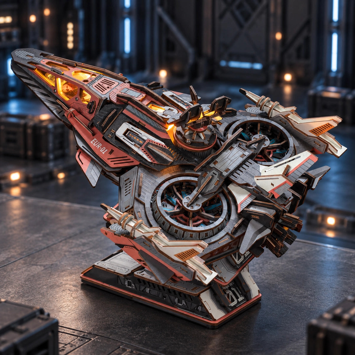 Explorer01 in a staged futuristic setting