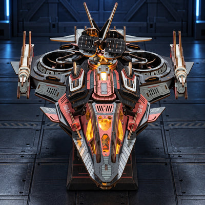 Front view of Explorer01 with illuminated nose