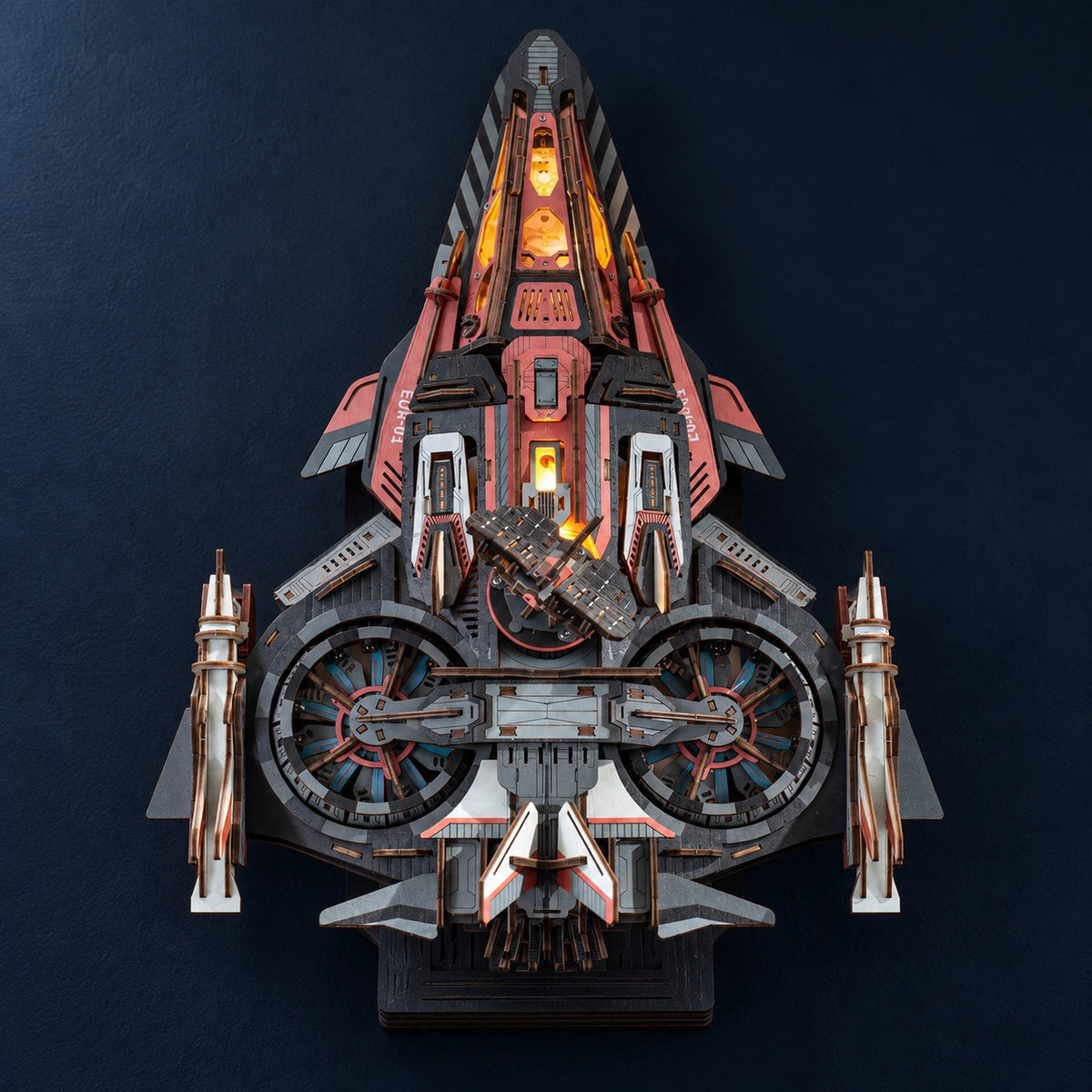 Top view of Explorer01 with long nose and two rotors