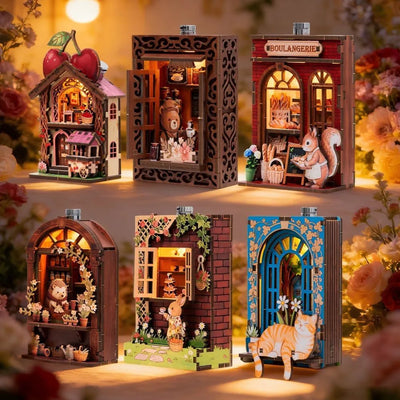 3D Holzpuzzle - Serie Märchenhafte Straßenecke | Kühlschrankmagnet