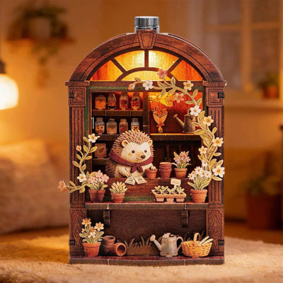 3D Holzpuzzle - Serie Märchenhafte Straßenecke | Kühlschrankmagnet