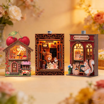 3D Holzpuzzle - Serie Märchenhafte Straßenecke | Kühlschrankmagnet