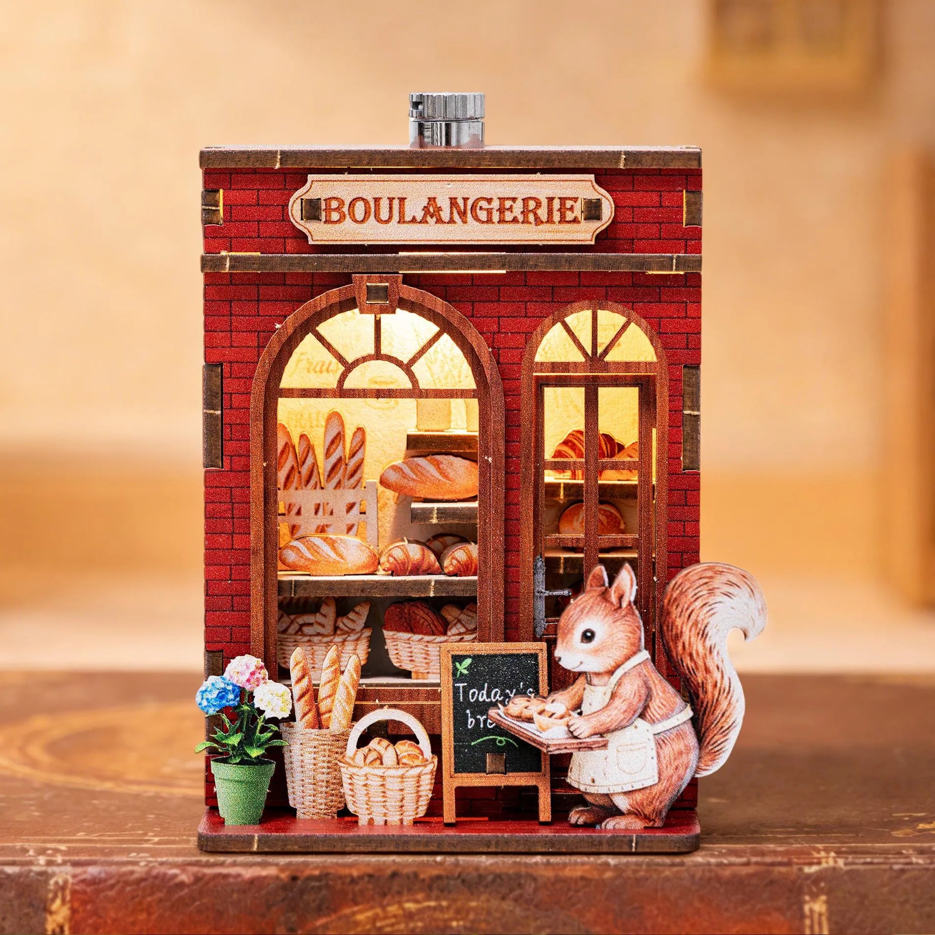 3D Holzpuzzle - Serie Märchenhafte Straßenecke | Kühlschrankmagnet
