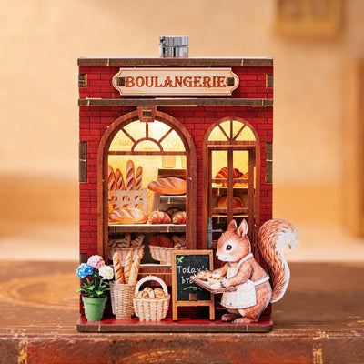 3D Holzpuzzle - Serie Märchenhafte Straßenecke | Kühlschrankmagnet
