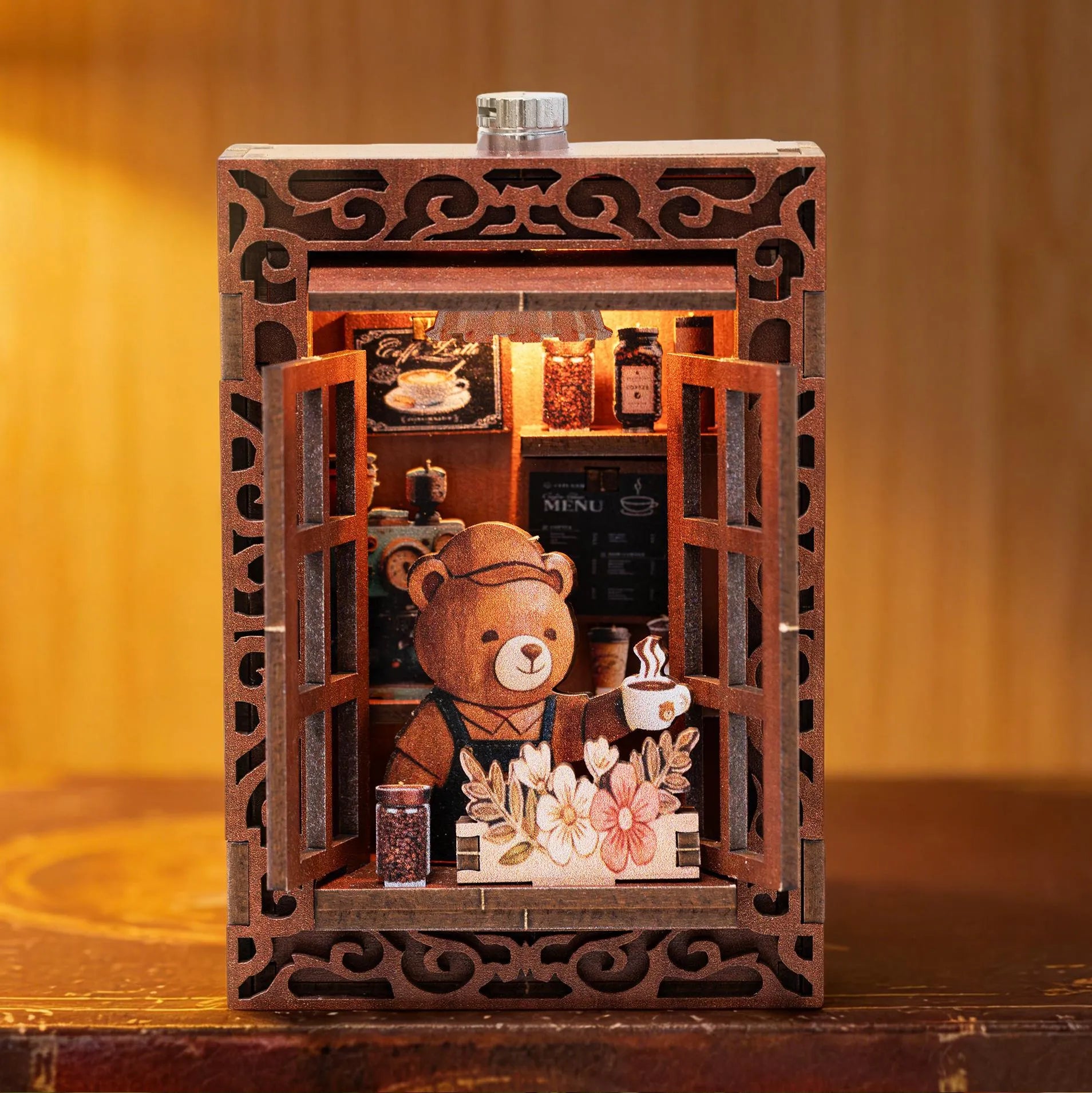 3D Holzpuzzle - Serie Märchenhafte Straßenecke | Kühlschrankmagnet