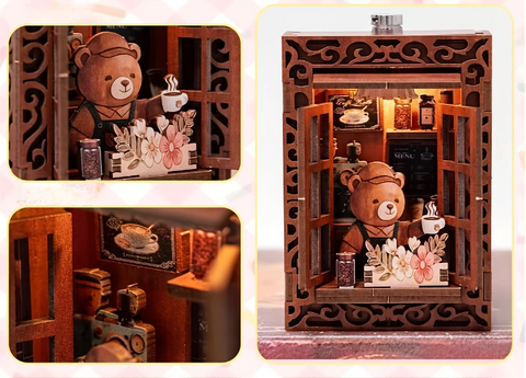 3D Holzpuzzle - Serie Märchenhafte Straßenecke | Kühlschrankmagnet