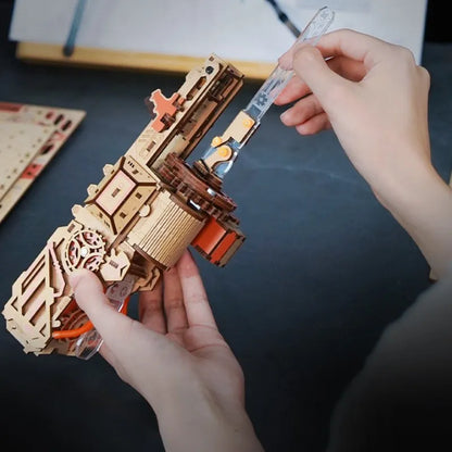Nahaufnahme des 3D Puzzle - Burning Cyclone mit reichhaltigen Details