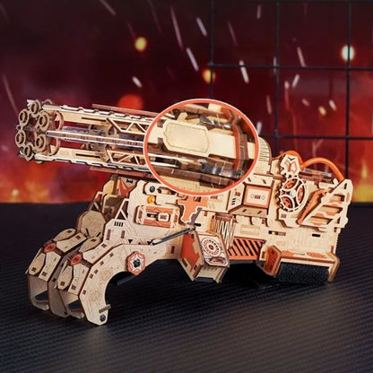 Nahaufnahme des 3D Puzzle - Burning Cyclone mit reichhaltigen Details