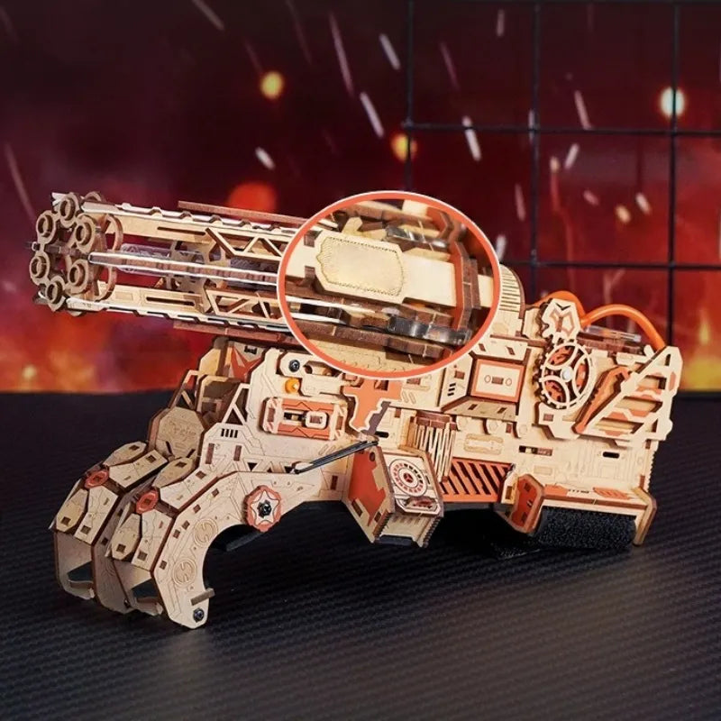 Nahaufnahme des 3D Puzzle - Burning Cyclone mit reichhaltigen Details