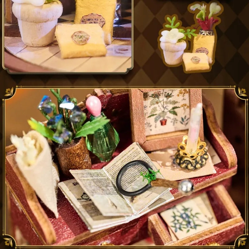 Nahaufnahme des 3D Puzzle - Magic Music Box mit reichhaltigen Details