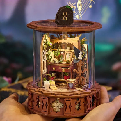 3D Puzzle - Magic Music Box Gesamtansicht mit detaillierter Szenerie