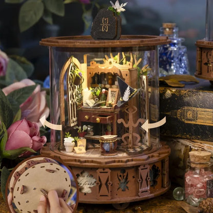 Nahaufnahme des 3D Puzzle - Magic Music Box mit reichhaltigen Details